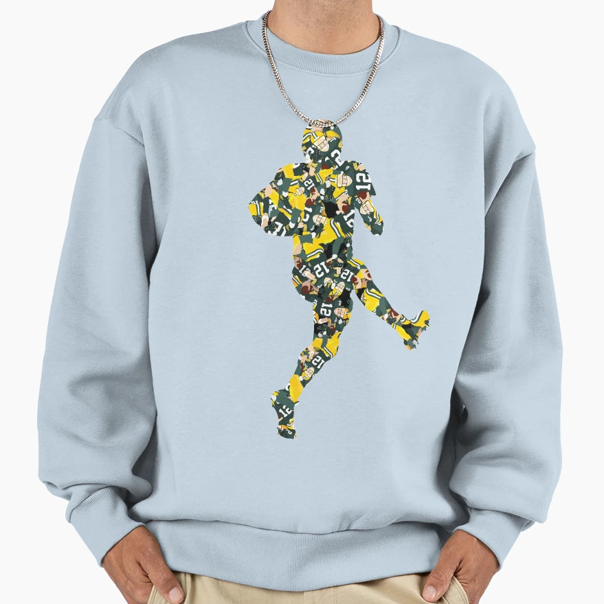 Green Bay Quarterback Sweatshirt - Novelty Apparel Unisex - T-Shirt, Sweatshirt, Hoodie