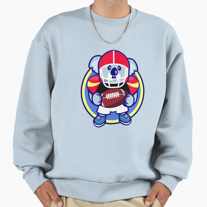 American Football Koala I Funny Sweatshirt - Aesthetic Graphic Unisex - T-Shirt, Sweatshirt, Hoodie