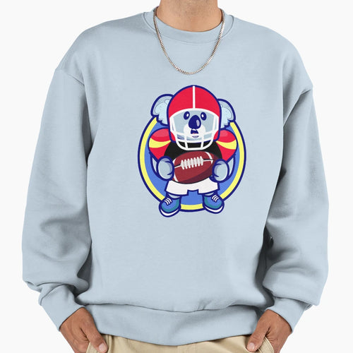 American Football Koala I Funny Sweatshirt - Aesthetic Graphic Unisex - T-Shirt, Sweatshirt, Hoodie