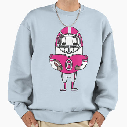 American Football Player Egg Sweatshirt - Trendy Graphic for Adults - T-Shirt, Sweatshirt, Hoodie