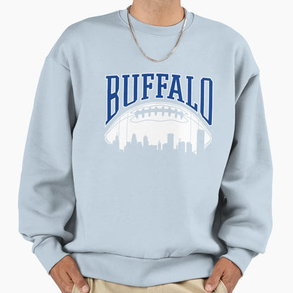 Buffalo Football Skyline New Sweatshirt - Casual Everyday Wear Men Women - T-Shirt, Sweatshirt, Hoodie