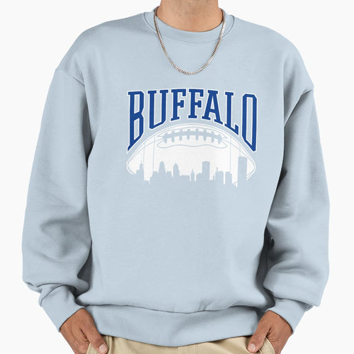 Buffalo Football Skyline New Sweatshirt - Casual Everyday Wear Men Women - T-Shirt, Sweatshirt, Hoodie