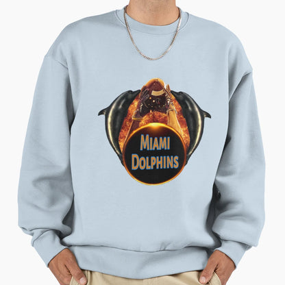 Football Team Dolphins Sweatshirt - Novelty Apparel for Adults - T-Shirt, Sweatshirt, Hoodie