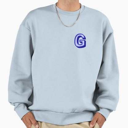 3D Alphabet Letter G Bold Sweatshirt - Fun Novelty Design Men Women - T-Shirt, Sweatshirt, Hoodie