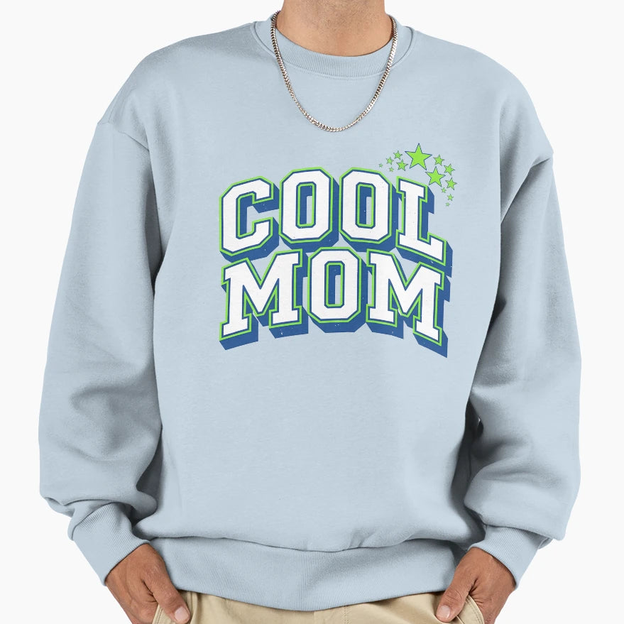 Mom Varsity Sweatshirt - Minimalist Print Men Women - T-Shirt, Sweatshirt, Hoodie