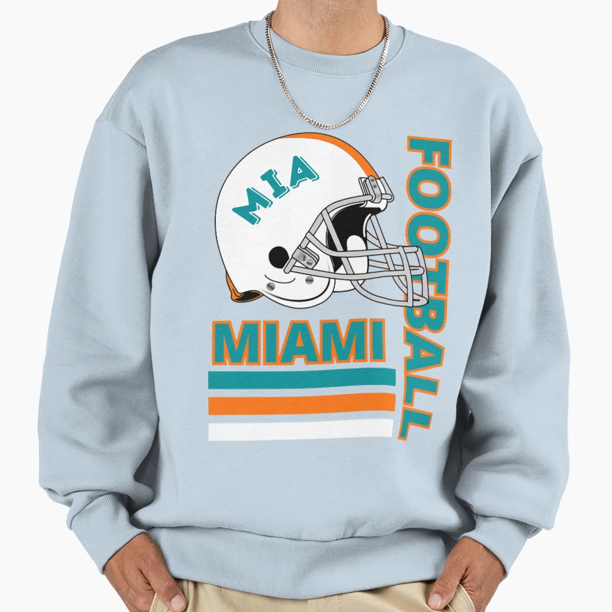 Art Miami Dolphins Sweatshirt - Custom Art Print for Adults - T-Shirt, Sweatshirt, Hoodie