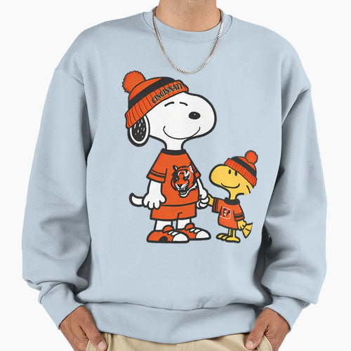 Snoopy Cincinnatis Sports Sweatshirt - Custom Art Print Unisex - T-Shirt, Sweatshirt, Hoodie