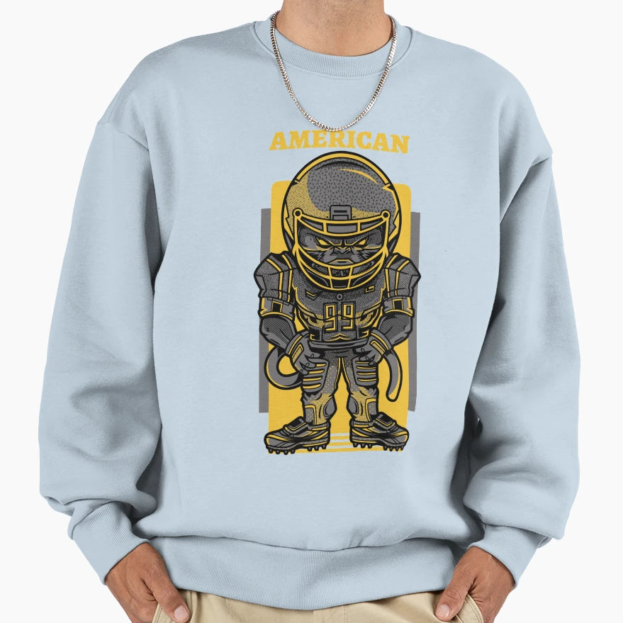 American Football Sweatshirt - Aesthetic Graphic Men Women - T-Shirt, Sweatshirt, Hoodie