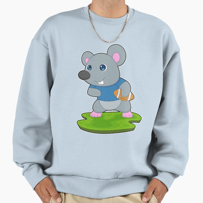 Mouse American Football Sports Sweatshirt - Novelty Apparel for Adults - T-Shirt, Sweatshirt, Hoodie