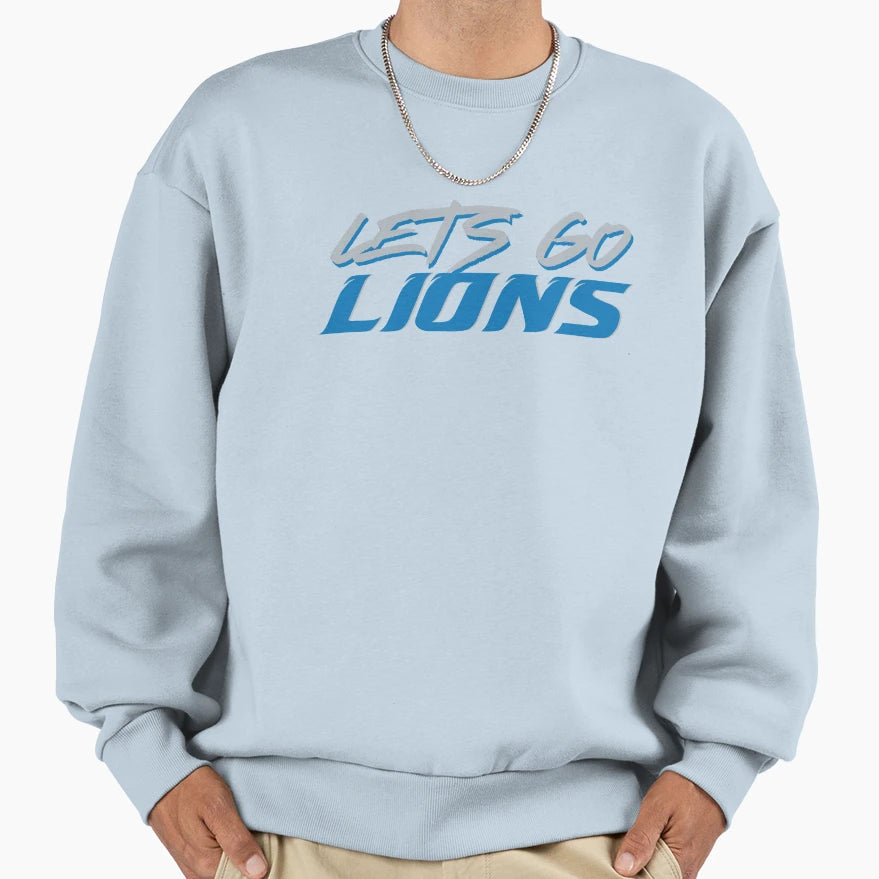 Lets Go Lions Sweatshirt - Unique Graphic for Adults - T-Shirt, Sweatshirt, Hoodie