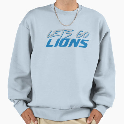 Lets Go Lions Sweatshirt - Unique Graphic for Adults - T-Shirt, Sweatshirt, Hoodie