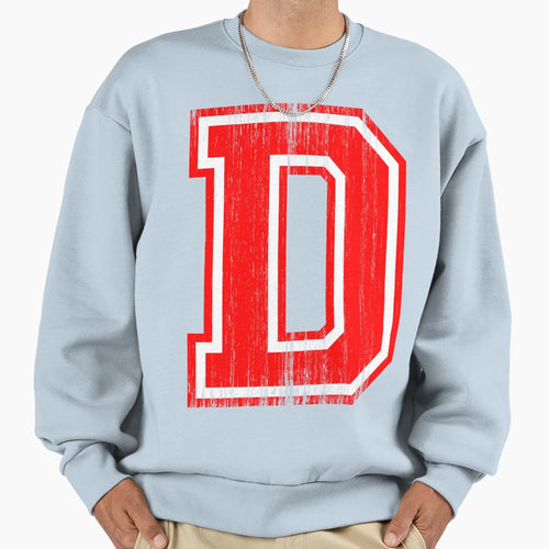 Big Red Letter D Sweatshirt - Unique Graphic Unisex - T-Shirt, Sweatshirt, Hoodie