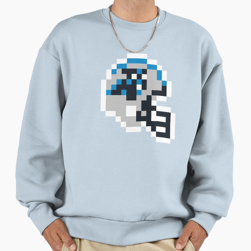 Carolina Panthers 8 Bit Football Sweatshirt - Fun Novelty Design Unisex - T-Shirt, Sweatshirt, Hoodie