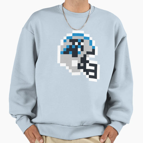 Carolina Panthers 8 Bit Football Sweatshirt - Fun Novelty Design Unisex - T-Shirt, Sweatshirt, Hoodie
