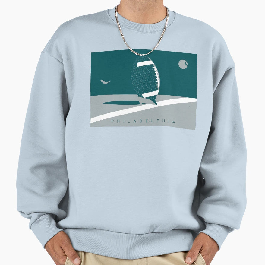 Philadelphia Football Nfl Fan Art Sweatshirt - Custom Art Print for Adults - T-Shirt, Sweatshirt, Hoodie