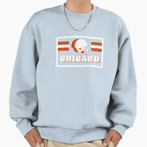 70S Old School Chicago Football Sweatshirt - Trendy Graphic Unisex - T-Shirt, Sweatshirt, Hoodie