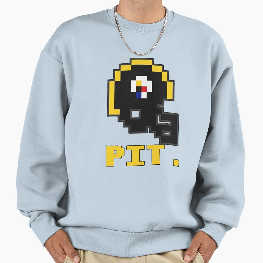 Pittsburgh Football Tecmo Bowl Video Games T-Shirt - Graphic Print Unisex - T-Shirt, Sweatshirt, Hoodie