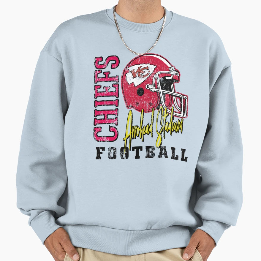 Kansas City Football Art Red And T-Shirt - Minimalist Print Men Women - T-Shirt, Sweatshirt, Hoodie