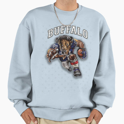 Buffalo Football Detroit Football Sweatshirt - Unique Graphic Men Women - T-Shirt, Sweatshirt, Hoodie