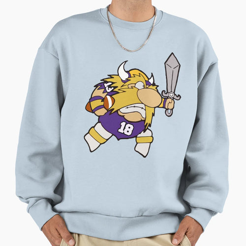Minnesota Vikings Football Cartoon Sweatshirt - Unique Graphic Men Women - T-Shirt, Sweatshirt, Hoodie