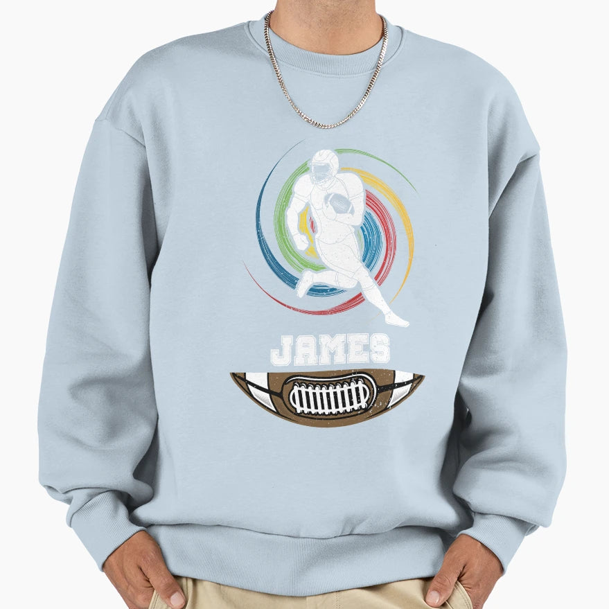 James Birthday Football Ball Sweatshirt - Streetwear Style Unisex - T-Shirt, Sweatshirt, Hoodie
