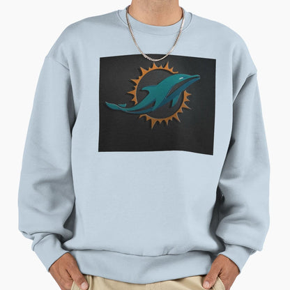 Dolphin Sun Sweatshirt - Custom Art Print Unisex - T-Shirt, Sweatshirt, Hoodie