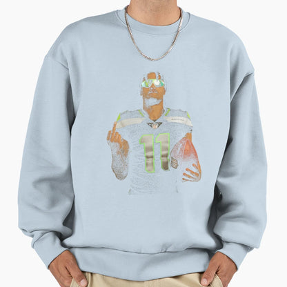 Middle Finger Jaxon Smith Njigba Sweatshirt - Custom Art Print Unisex - T-Shirt, Sweatshirt, Hoodie