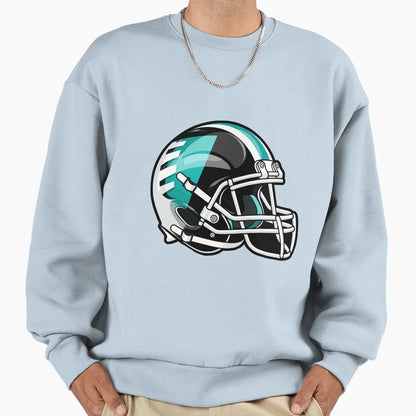 American Football Helmet Player Usa Sweatshirt - Graphic Print for Adults - T-Shirt, Sweatshirt, Hoodie