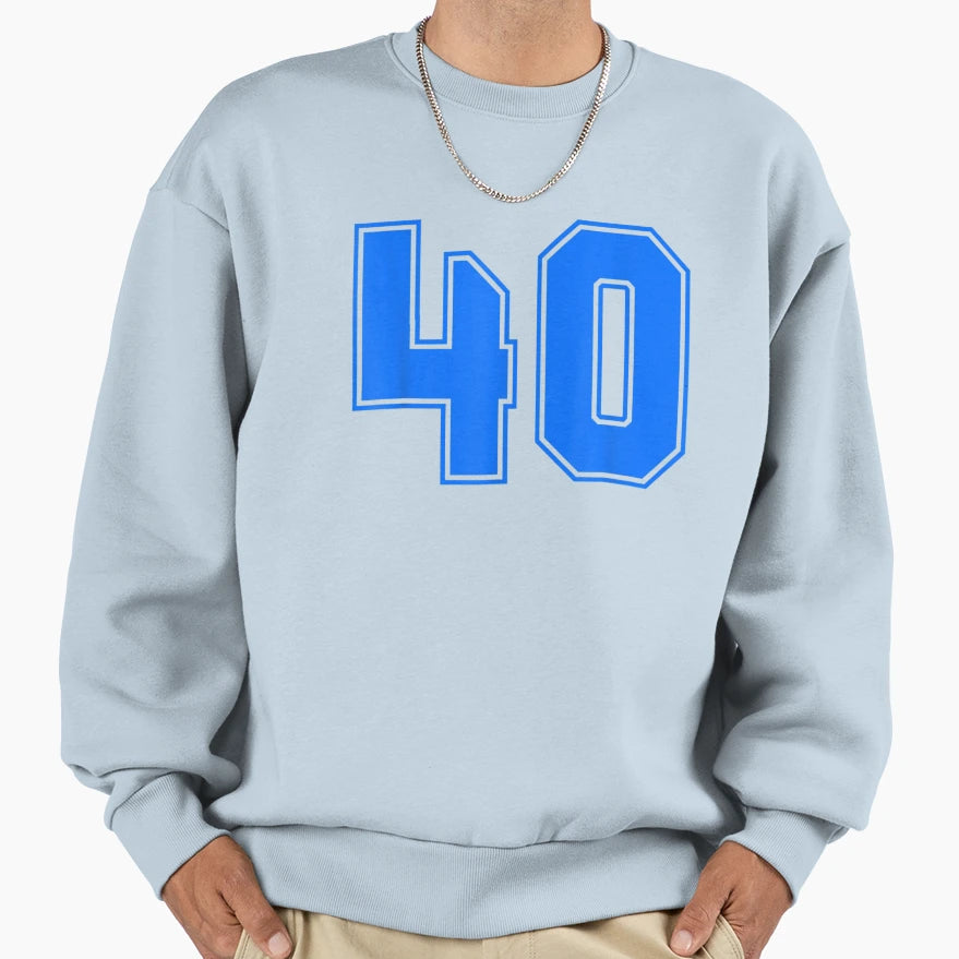 Number 40 Sports Jersey 40Th Sweatshirt - Trendy Graphic Unisex - T-Shirt, Sweatshirt, Hoodie