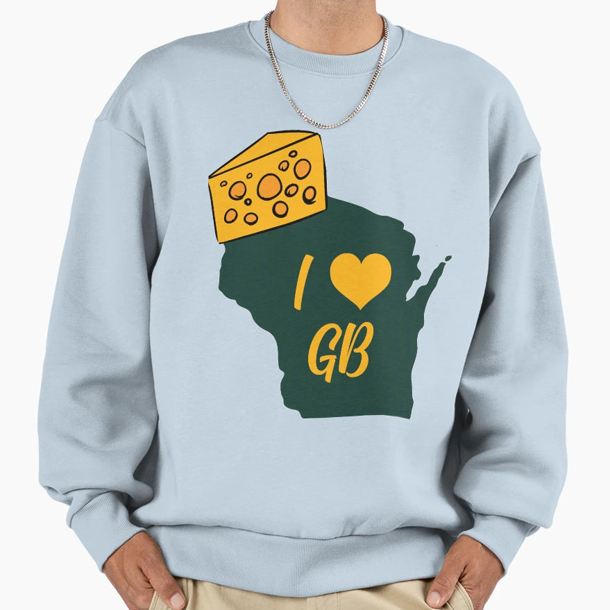 I Love Gb T-Shirt - Trendy Graphic for Adults - T-Shirt, Sweatshirt, Hoodie