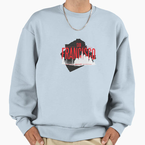 San Francisco Usa Skyline Sweatshirt - Minimalist Print Men Women - T-Shirt, Sweatshirt, Hoodie
