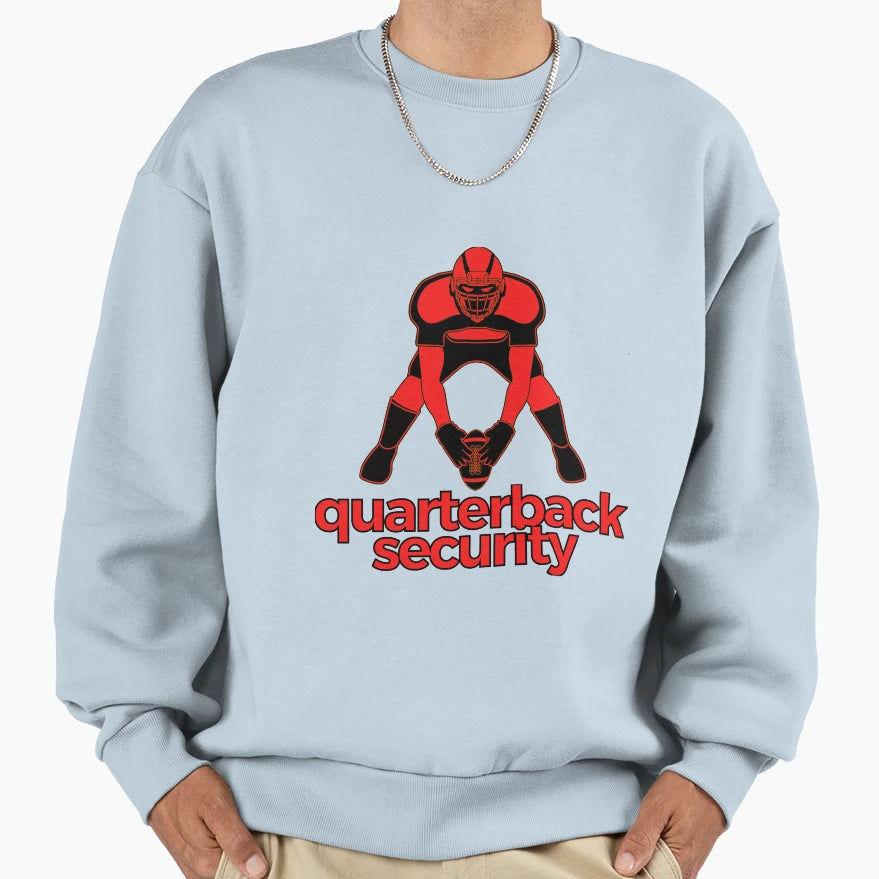 Quarterback Security Helmet Security Sweatshirt - Graphic Print Unisex - T-Shirt, Sweatshirt, Hoodie