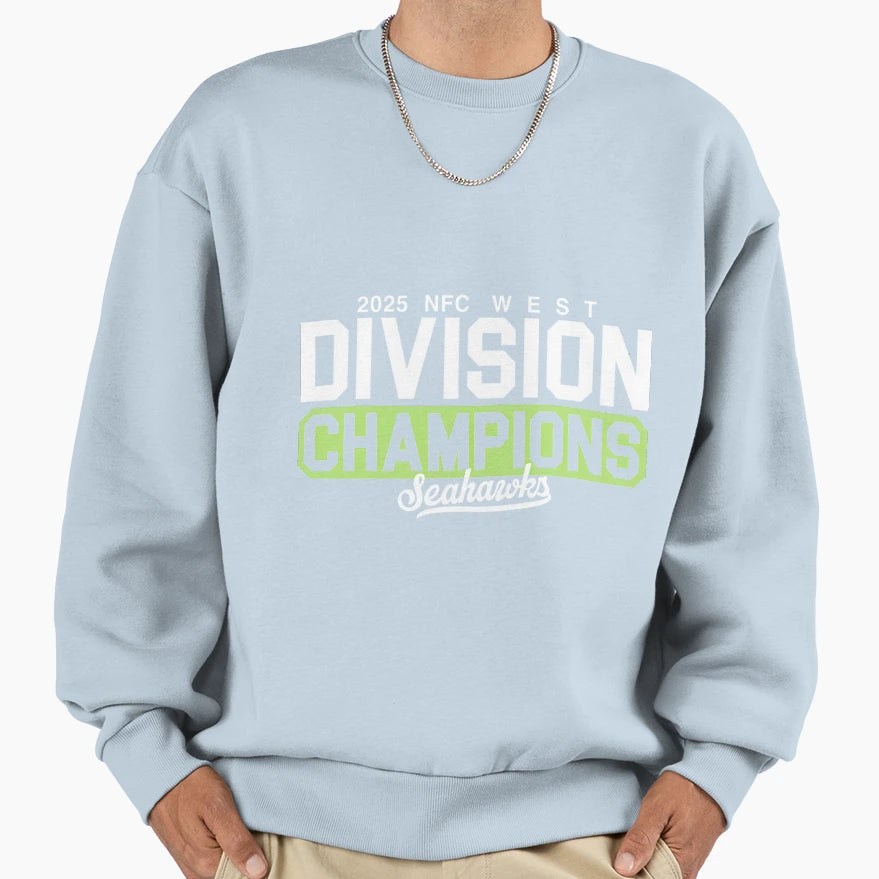 Seahawks Division Champions Sweatshirt - Minimalist Print Men Women - T-Shirt, Sweatshirt, Hoodie