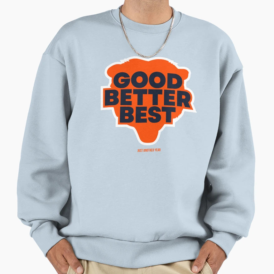 Good Better Best Silhouette Sweatshirt - Minimalist Print for Adults - T-Shirt, Sweatshirt, Hoodie