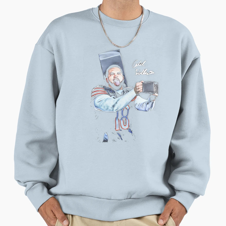 CW Chicago Football Sweatshirt - Minimalist Print Men Women - T-Shirt, Sweatshirt, Hoodie