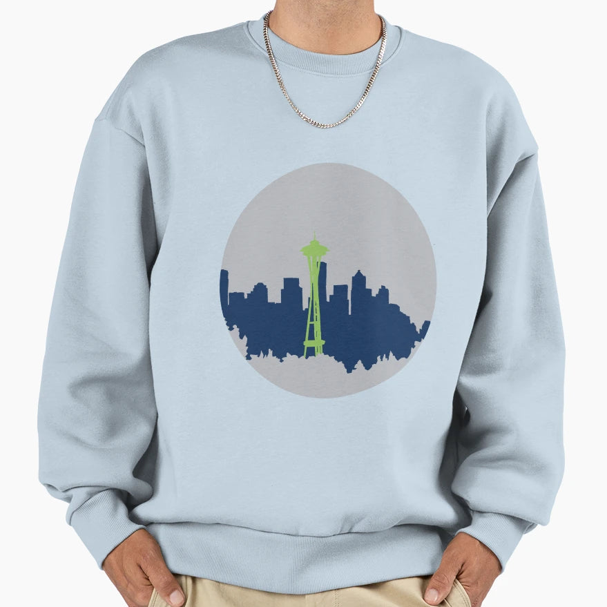 Seattle Logo Sweatshirt - Casual Everyday Wear Men Women - T-Shirt, Sweatshirt, Hoodie