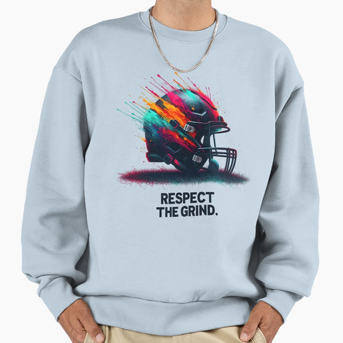 Helmet Football Protection Gear Sweatshirt - Aesthetic Graphic Men Women - T-Shirt, Sweatshirt, Hoodie