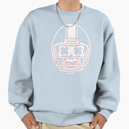 Football Sport Helmt Sweatshirt - Graphic Print Men Women - T-Shirt, Sweatshirt, Hoodie