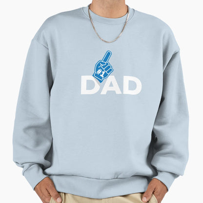 Dad Number 1 Fathers Day Father Sweatshirt - Novelty Apparel for Adults - T-Shirt, Sweatshirt, Hoodie