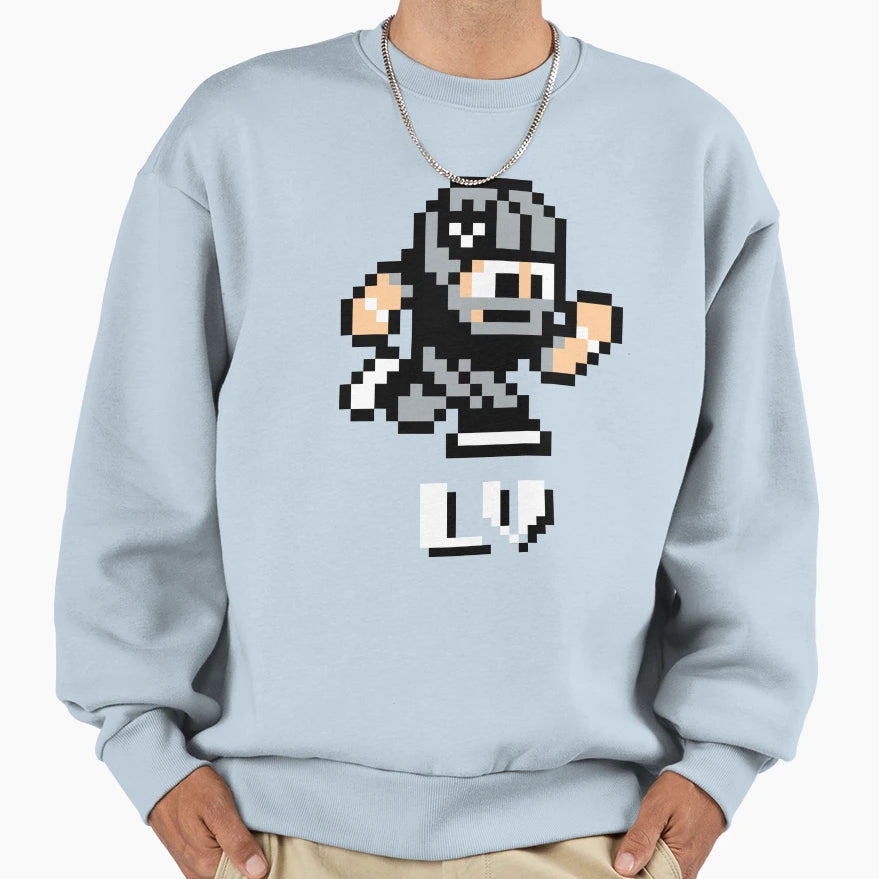 Las Vegas Raiders Tecmo Super Bowl Sweatshirt - Custom Art Print Men Women - T-Shirt, Sweatshirt, Hoodie