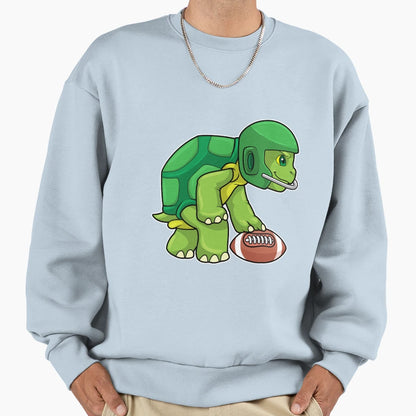 Turtle Sports Football Helmet Sweatshirt - Custom Art Print Men Women - T-Shirt, Sweatshirt, Hoodie