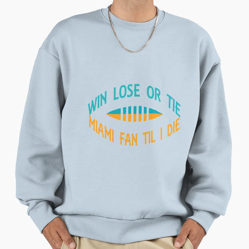 Miami Fan Til I Die Gift T-Shirt - Minimalist Print Unisex - T-Shirt, Sweatshirt, Hoodie