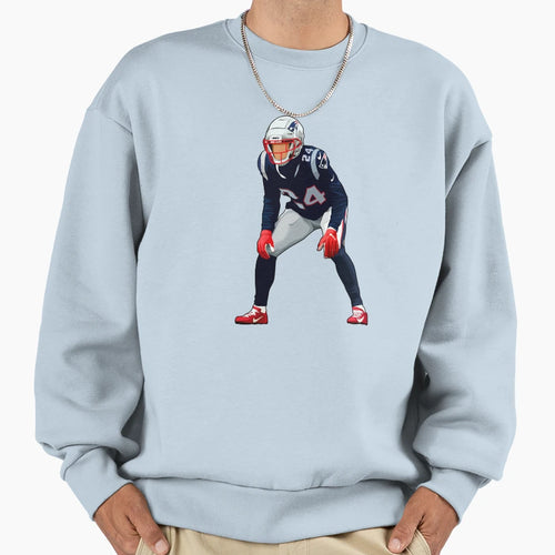 Stephon Gilmore Looking Sweatshirt - Novelty Apparel Unisex - T-Shirt, Sweatshirt, Hoodie