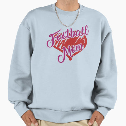 Football Mom Sweatshirt - Aesthetic Graphic Men Women - T-Shirt, Sweatshirt, Hoodie
