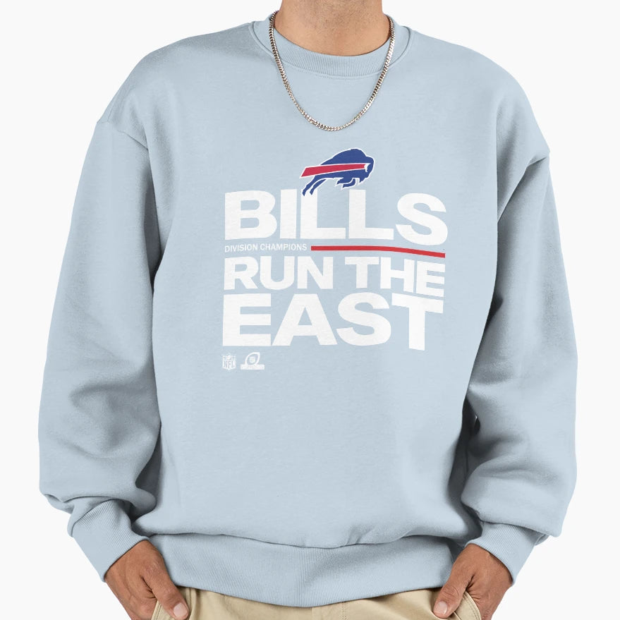Bills Run East Sweatshirt - Graphic Print Men Women - T-Shirt, Sweatshirt, Hoodie