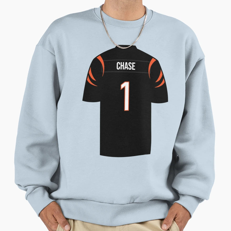 Ja Marr Chase Jersey Sweatshirt - Streetwear Style for Adults - T-Shirt, Sweatshirt, Hoodie