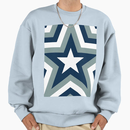 Cowboys Geometric Minimal Sweatshirt - Novelty Apparel for Adults - T-Shirt, Sweatshirt, Hoodie