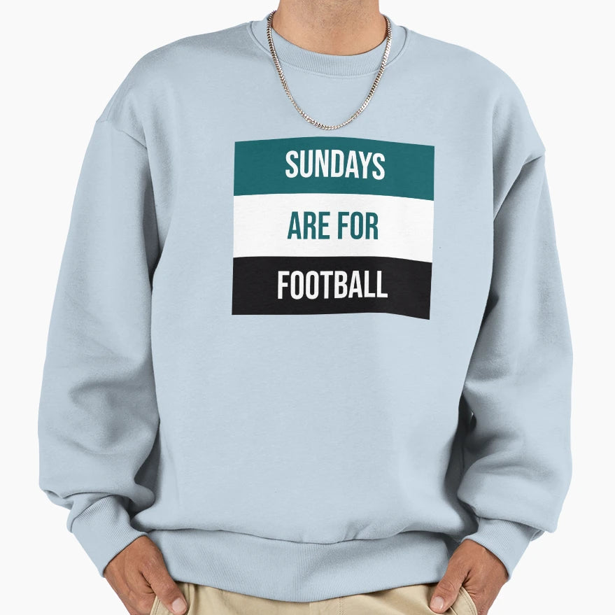 Sundays Are Football Sweatshirt - Aesthetic Graphic for Adults - T-Shirt, Sweatshirt, Hoodie