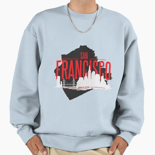 San Francisco California San T-Shirt - Fun Novelty Design for Adults - T-Shirt, Sweatshirt, Hoodie