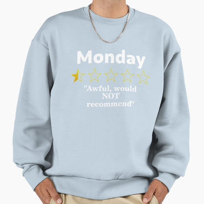 Monday Review Half Star Awful Sweatshirt - Minimalist Print Unisex - T-Shirt, Sweatshirt, Hoodie